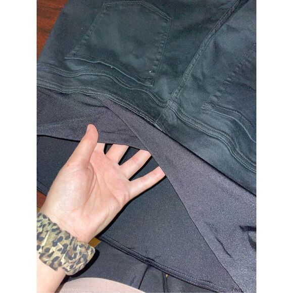 Isabel Maternity by Ingrid & Isabel Skinny Entubado Black Jeans Size 14 - Picture 4 of 7